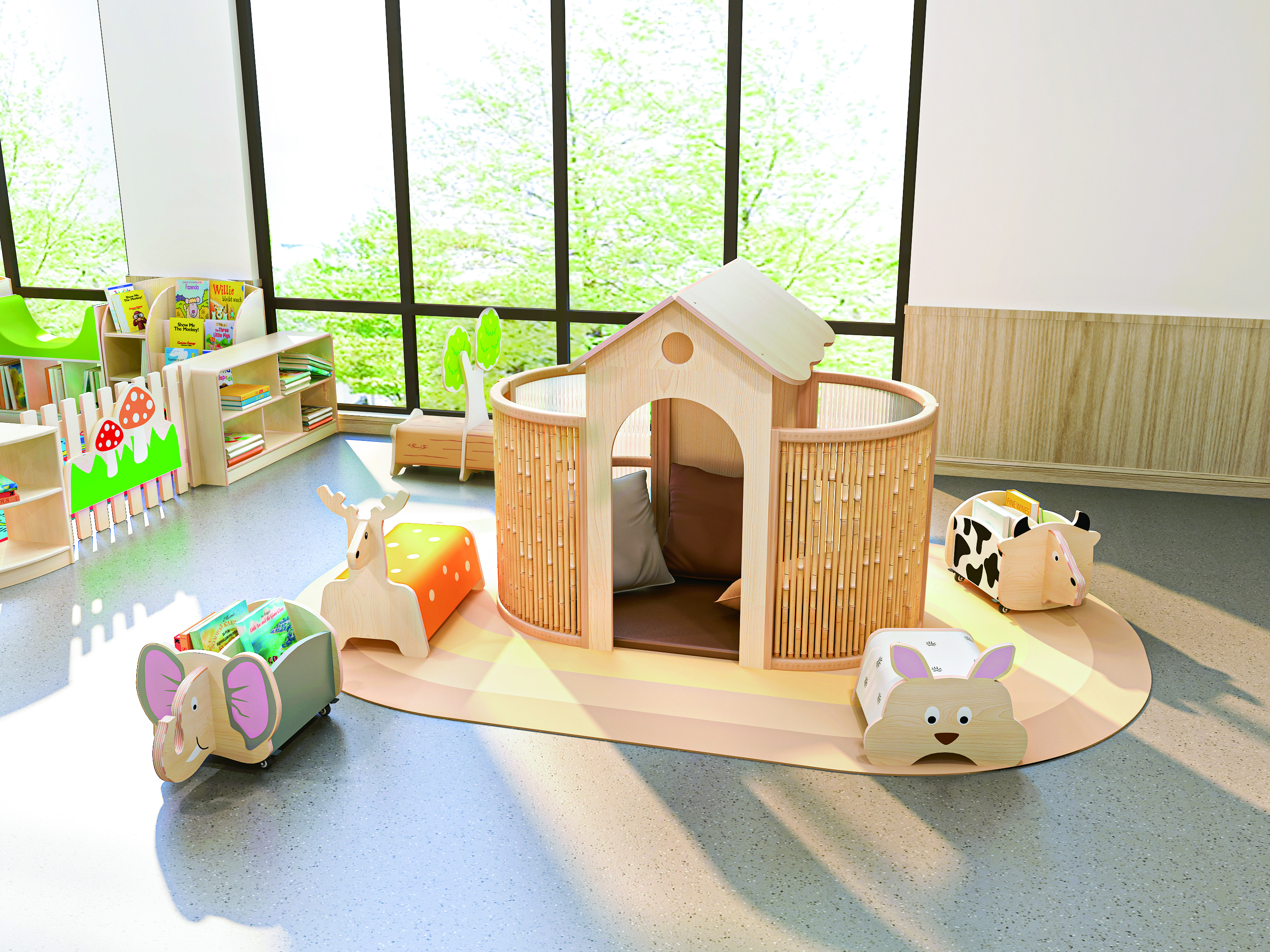 GP2-NWA001-V01  Picture with Indoor Play House