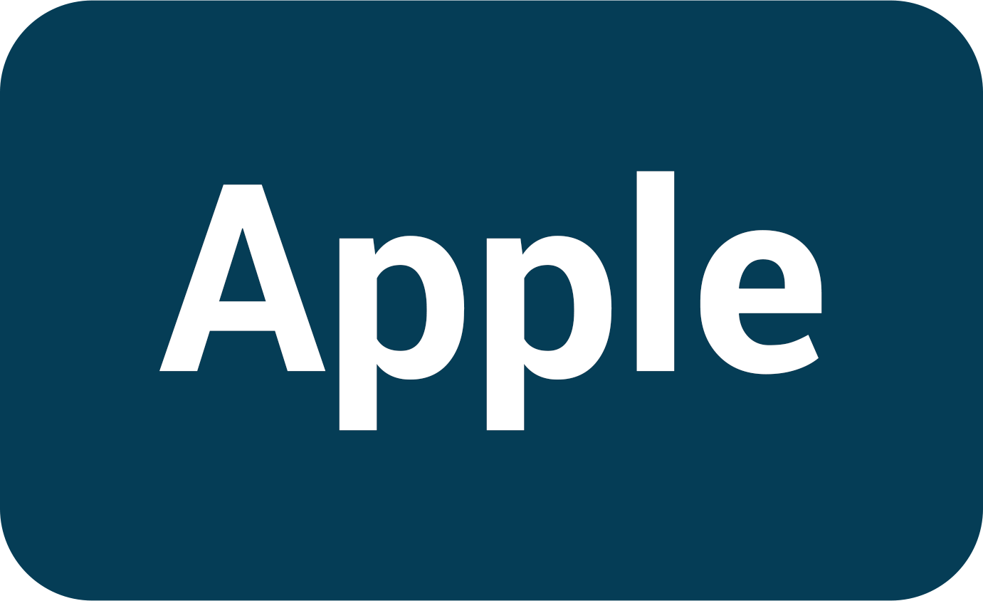 Logo Apple blau