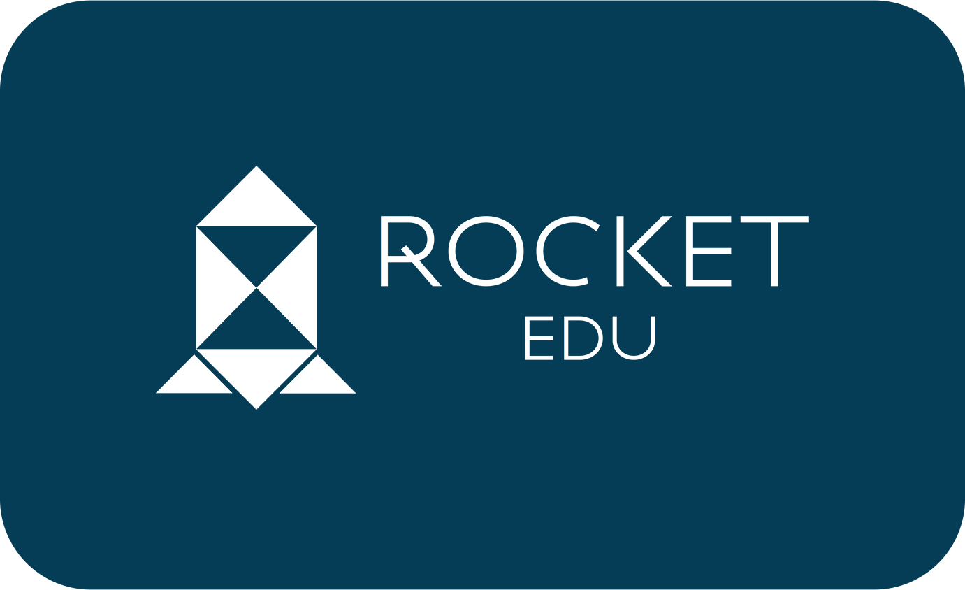 Logo Rocket Edu blau