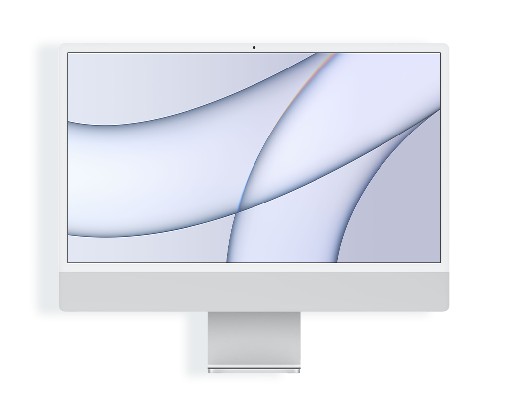 Silberner Apple iMac 24 zoll