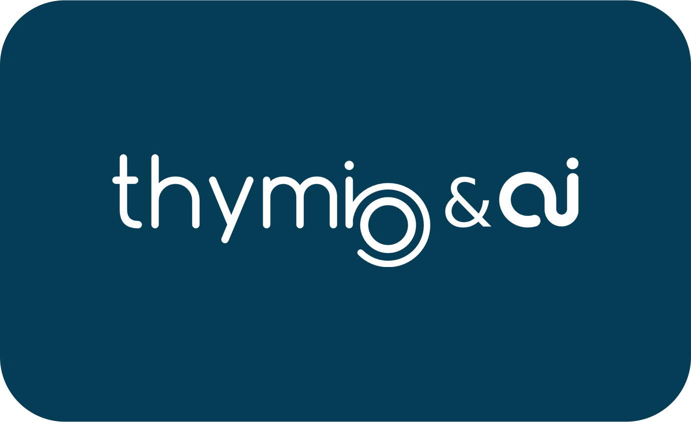 Logo thymio & ai blau