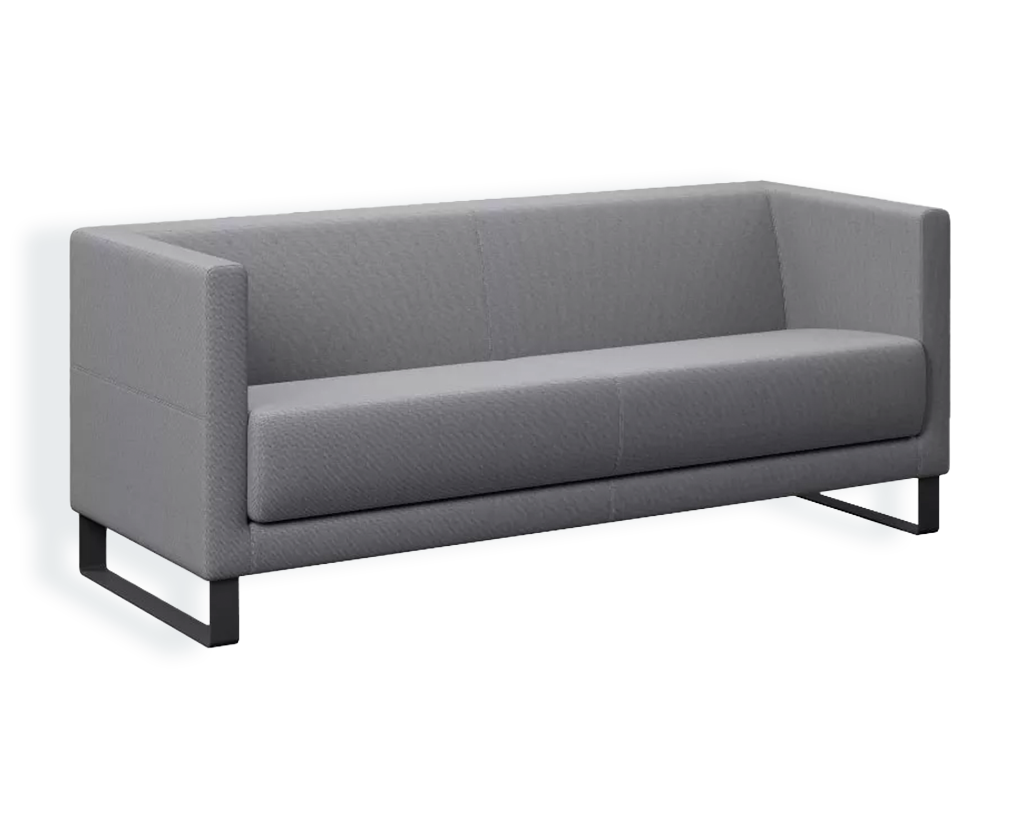 Zweier Sofa in grau